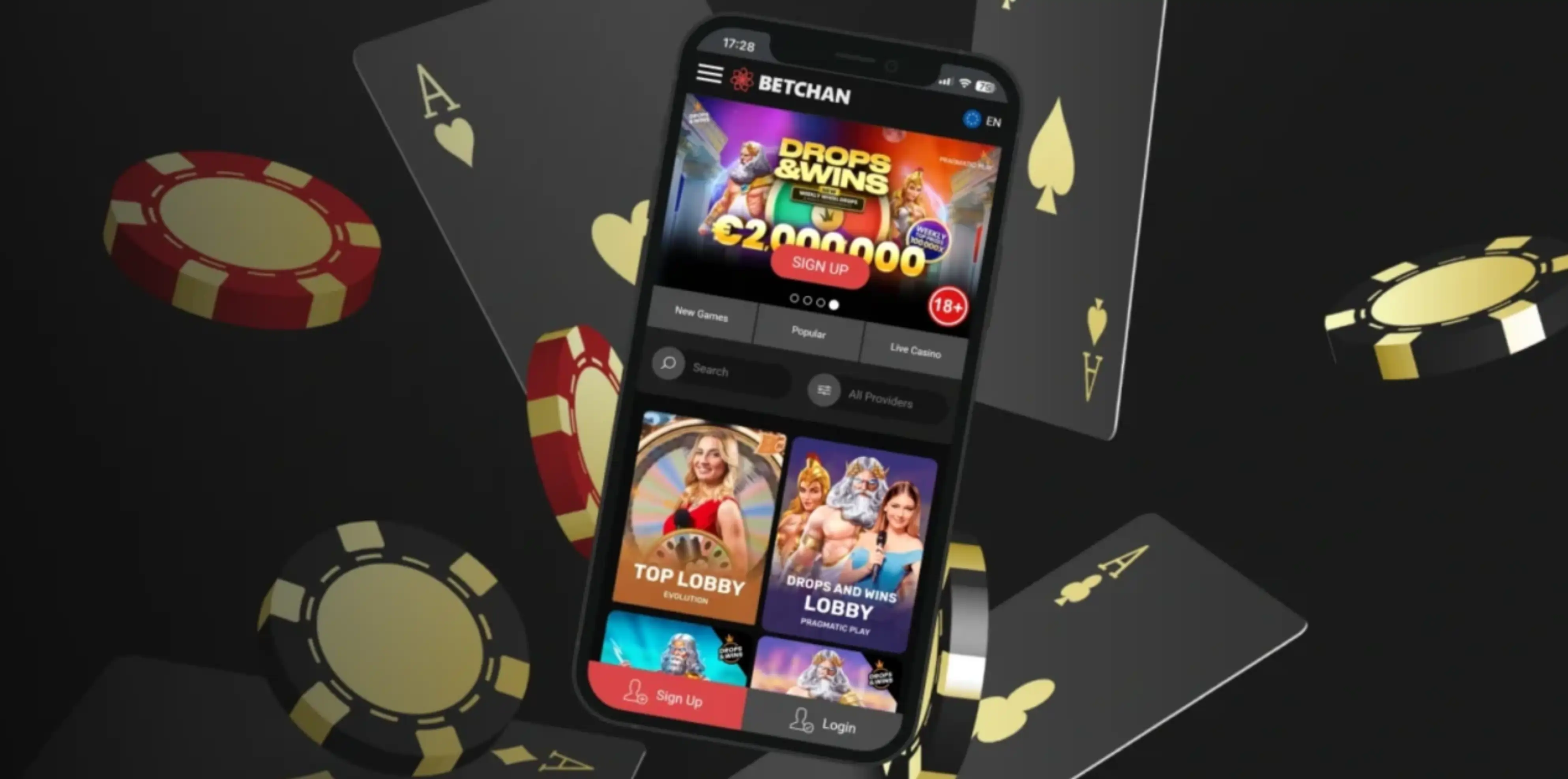 BetChan Casino App-schermafbeelding